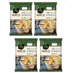 비비고 시원 바지락 칼국수 642g 4봉 : 청화마트