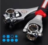 만능 육각 소켓형 멀티 툴 렌치 몽키 스태너 48가지 360도 회전 차량정비 수리공구 : 유성공구마트