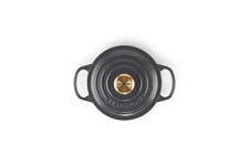 르쿠르제 르크루제 캐스트 에나멜 냄비 시그니처 코코뜨 론도 16cm(6.3인치) 흑연 금색 손잡이 가스 오븐 사용 가능 : 퍼스셀1