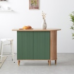 템바보드 고급 아일랜드 보조 식탁 수납장 주방 전자레인지 베란다 정수기대 회사 호텔 홈 카페 렌지장 받침대 인테리어 다리 높이 도어 선반... 