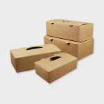 무지 크라프트 치킨박스 소 200매 : 냅킨코리아