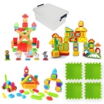 4세 블럭장난감 창의력놀이 자동차 농장만들기 가정용 : 하선 누리장난감 교구