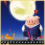 복 황금 돼지 한복 민속놀이 보름달 기와 축산 식당 전통 파르텔 민속벽지 시트지 롤스크린 : 으뜸데코