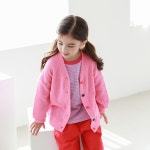 유니엘 아동복 로카 유아 여아 가디건 핑크 공용 UNEEL : 유니엘-uneel