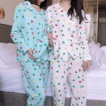 사계절 짱구잠옷 여성 반팔 파자마 극세사 수면잠옷 세트 홈웨어 가을 겨울 여름 : 올가마켓