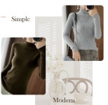 BB2 골지 하프넥 니트 : 다모아-DAMOA-