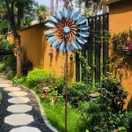 북유럽 철 풍차 야외 정원 장식 회전 안뜰 빌라 유치원 레드 조경 장식품 D 62 : 모여라샵