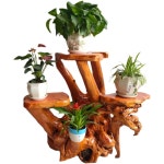 괴목 뿌리 조각 공예 난 화분 식물 선반 다층 진열대 거실장식 천연 원목 받침대 : 당포상회