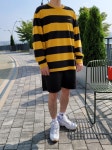 (국내 매장판) 리바이스 루즈핏 스트라이프 긴팔 티셔츠 (A0642-0004) : SIZE NINE