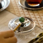 [다도 육군자] 예향원 99.9 순은 다기 찻주전자 뚜껑 집게 E-9512 : 예향원