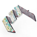 프린 양면 쁘띠 스카프 미니 끈 타이스카프 : 바바커머스