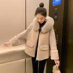 양모 모직 코트 여성 스트릿 자켓 겨울 캐쥬얼 : BAEBAE플러스