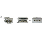 국산 사각 유리브라켓 2사이즈 욕실 샤워 부스 선반 강화 다보 파티션 진열대 받침 발 : 뚝딱 상점