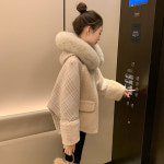 양모 모직 코트 여성 스트릿 자켓 겨울 캐쥬얼 : BAEBAE플러스