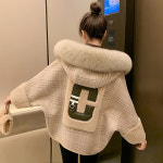 양모 모직 코트 여성 스트릿 자켓 겨울 캐쥬얼 : BAEBAE플러스