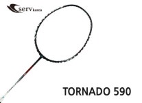 serv TORNADO 590 서브 토네이도 배드민턴 라켓 거트 무료  (그립, 티셔츠 증정 이벤트) : 요넥스진주배드민턴