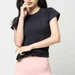 앳지유아 기능성 에어밸런스 반팔 요가복 빅사이즈 요가상의 필라테스복 필라테스상의2XL까지 : 엣지유아