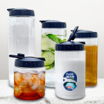투명 원형 찜질방 물병 500ml 식당 업소용 물통 냉장고 포인트 페트 사우나 목욕탕 노래방 : 다인네