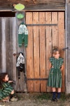 AW22 봉주르 다이어리 퍼 그린 자카드 에이프런 원피스 AW22 BONJOUR DIARY Fir green jacquard apron dress : 호주 언니