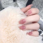 반짝이 셀프 네일 아트 팁 핑크 웨딩 tz7 손톱 손질 붙이는거 색 글리터 데이트 봄 : 쇼핑 is back