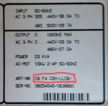 [드라이브] KEB / 16.F4.C2H-LLCB/ / AC SERVO DRIVER / 드라이버 : 에이제이 중고