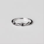 urbane [Silver925] Wave cubic ring 우정링 반지 : 엘리날다