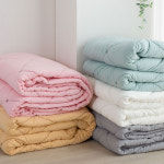 모달 100% 피그먼트 허니비 차렵이불 화이트 단품 SS,S/Q,K : 이불공장아들