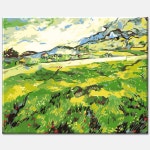 학교납품 DIY명화그리기 고흐 르누아르 모네 수련 해바라기 코스모스 유화그리기 풍경화 : 모모N샵