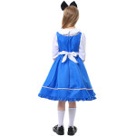 할로윈데이 동화 축제 목장 소녀 원피스 세트 코스프레 : 웨일테일 리우