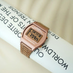 카시오 로즈골드 방수 디지털 전자 메탈시계 : HighEnd