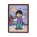 스쿨문구 스톤아트 민속 액자4 청사초롱 diy 만들기 : 스쿨문구2
