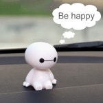 EAFC만화 베이맥스 로봇 흔들리는 머리 그림 자동차 장자동 인테리어 장식빅 히어로 인형 : 두로라인