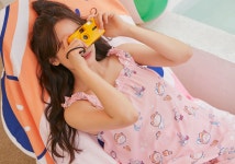 카카오프렌즈 오션바이브 쿨링 상하의 파자마 (여성) : 바로나래