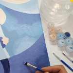 팝아트 DIY 유화 그림 그리기 세트 15 : 프롬프렌