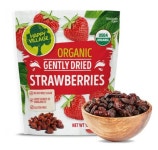 해피 빌리지 유기농 말린 딸기스낵 Organic Whole Dried Strawberries : 미국장보기