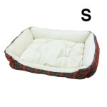 킹스독 극세사 체크 사각방석 S 강아지 쿠션 애견소파 qle 쉼터 침대 반려 동물용품 : 쇼핑 is back