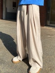 Ray Wide Pants (3color / 블랙,차콜,베이지) : 에스에스룸 SSROOM