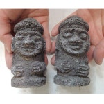 05 제주도 민속품 돌하루방2점 제주소품 돌하르방세트 : 6090추억상회