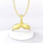 14k 18k 로즈골드 행운 돌고래 고래꼬리 목걸이  (N179) : 체리스쥬얼리