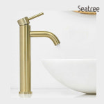 [씨트리] 탑볼 원홀 세면 장수전 ST-102NB 니켈 무광골드 화장실 욕실 세면수전 : 토브맘 스토어