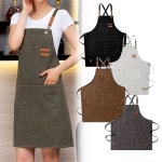 공방 화장 캠핑 카페 미용실 생활방수 캔버스 앞치마 p26 원 피스 형 허리 쉐프 면 : 쇼핑 is back