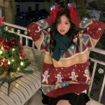 어글리스웨터 니트 크리스마스 빈티지 시밀러룩 귀여운 : 엘러판다