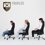 유어사이즈 사이즈선택 게이밍의자 체어버스700 PC방 컴퓨터 사무용 S사이즈 일체형 팔걸이 스노우화이트(인조가죽) : YOURSIZE