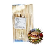 사각 나무 꼬챙이 18cm 캠핑 떡 닭 순대 꼬치 꼬지 탕후루 수제 햄 버거 샌드위치 고정 소 : 라이프넛지