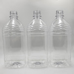 (60개) 1리터 1L 1000ml 페트 28파이 투명 사각 페트병 PET병 일회용 공병 : 보틀스