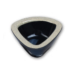 [돌산멜라민]DS-7349 앤틱블랙 궁중삼각소스종지 : 그릇왕