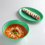 분식집 그릇 레트로 멜라민 접시 캠핑 업소용 분식 떡볶이 나눔 춘장기 : 큰솔 마켓