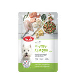 [1+1] 바우와우 간식 혼합치즈샌드 120g : 개밥왕