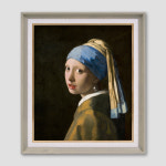 진주 귀걸이를 한 소녀 - 요하네스 페르메이르 Johannes Vermeer /캔버스판넬 /26x30 : 8 plus 1