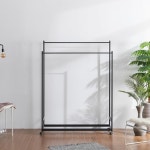 매장 옷가게 심플 철제 2단 바퀴 행거 스탠드 가구 옷걸이 원룸 : 워니S2몰